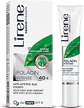 Fragrances, Perfumes, Cosmetics Anti-Wrinkle Eye Cream - Lirene Folacin Intense 40+ SPF8