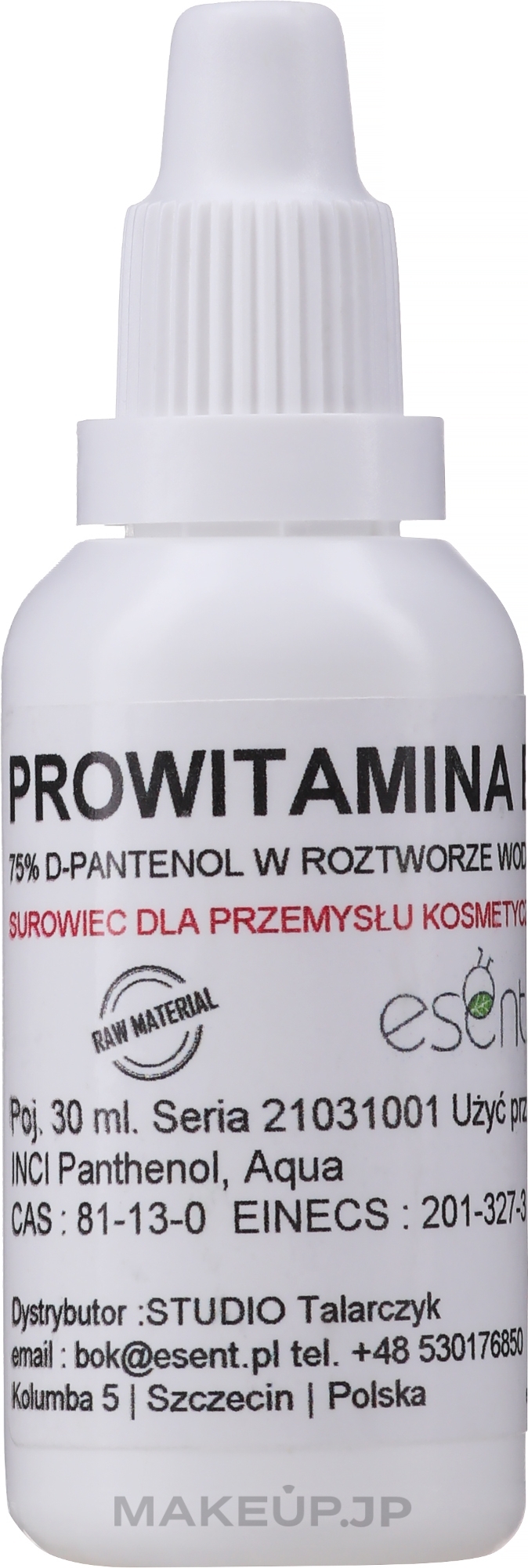 Provitamin B5 75% D-Panthenol - Esent — photo 30 ml