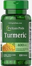 Supplement 'Turmeric' 400 mg - Puritan's Pride Turmeric 400 mg Capsules — photo N1