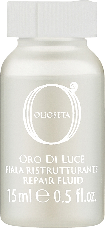 Repairing Fluid "Silk Proteins & Flax Seed" - Barex Italiana Olioseta Oro di Luce Fiale Ristrutturanti — photo N9