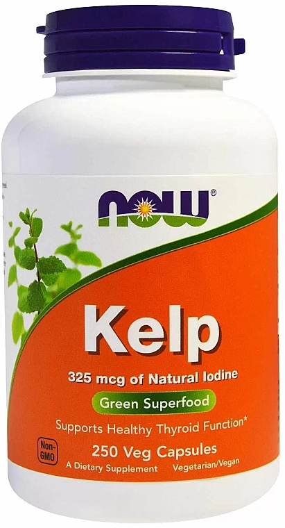 Capsules Kelp, 325mcg - Now Foods Kelp — photo N1