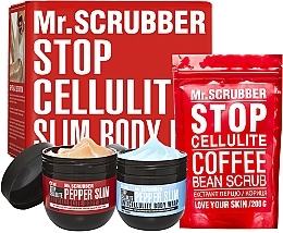 Fragrances, Perfumes, Cosmetics Set - Mr.Scrubber Stop Cellulite Hot & Cold + Scrub (cr/2x250g + scrub/200g)