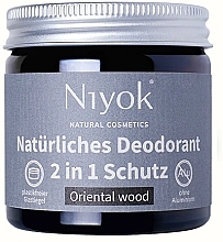 Fragrances, Perfumes, Cosmetics Natural Cream Deodorant 'Oriental Wood' - Niyok Natural Cosmetics