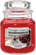 瓶に入った香りのキャンドル - Yankee Candle Home Inspiration Cherry Vanilla — photo N1