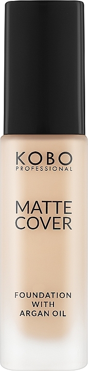 Mattifying Foundation - Kobo Professional Matte Cover Foundation With Argan Oil — photo N1