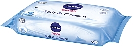 Wet Wipes ‘Baby’ 2x63pcs - NIVEA Baby Soft & Cream — photo N3