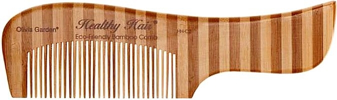 Bamboo Hair Comb, 2 - Olivia Garden Healthy Hair Eco-Friendly Bamboo Comb 2 — photo N1