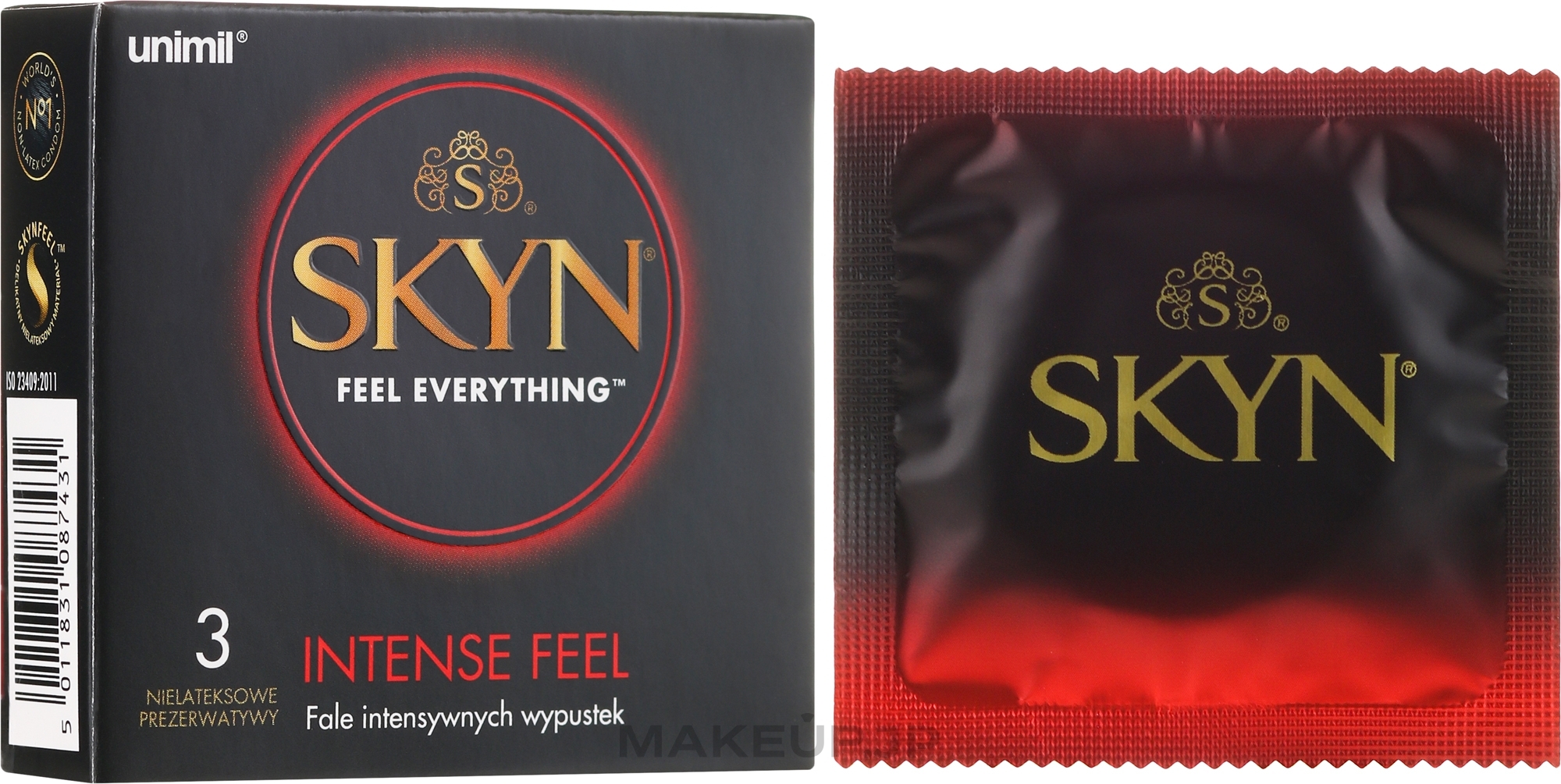 Condoms, 3 pcs - Unimil Skyn Feel Everything Intense Feel — photo 3 szt.
