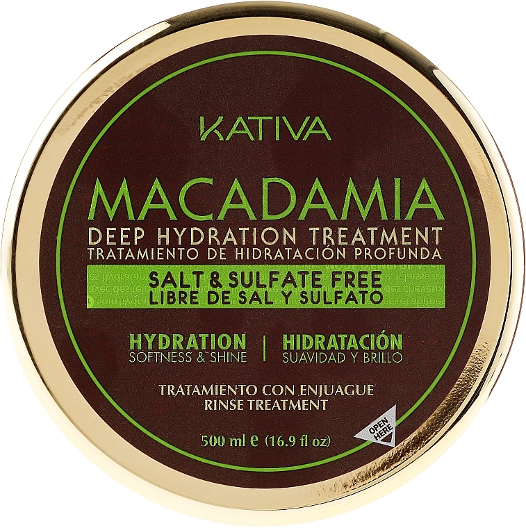 Intensive Moisturizing Mask for Normal & Damaged Hair - Kativa Macadamia Deep Hydrating Treatment — photo N5