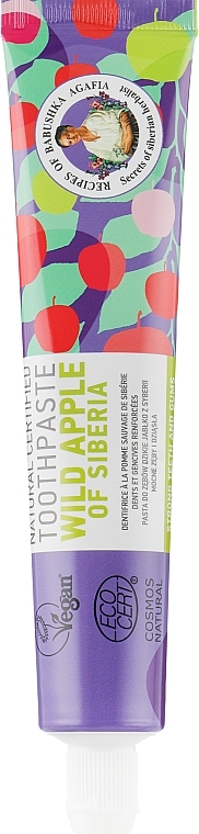 Wild Apple Of Siberia Natural Toothpaste - Retsepty Babushki Agafi — photo N7