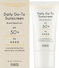 Face Sun Cream - Purito Daily Go-To Sunscreen Travel Size — photo N5