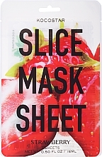 Fragrances, Perfumes, Cosmetics Slice Face Mask "Strawberry" - Kocostar Slice Face Mask Sheet Strawberry