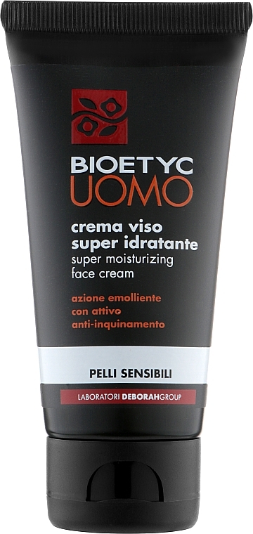 Super Moisturizing Face Cream - Deborah Milano Bioetyc UOMO Super Moisturizing Face Cream — photo N1