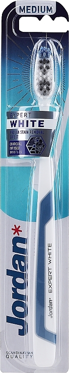 Medium Toothbrush, blue - Jordan Expert White Medium — photo N1