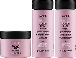 Color Protection Set for Colored Hair - Lakme Teknia Color Stay (shm/100ml + conditio/100ml + mask/50ml) — photo N2