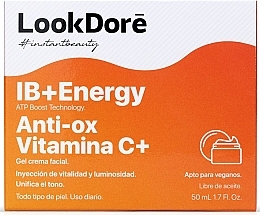 Light Toning Face Cream Fluid - LookDore IB+Enrgy nti-Ox Vitamin C Gel Cream — photo N2