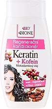 Repair Hair Conditioner - Bione Cosmetics Keratin + Caffeine Regenerative Conditioner — photo N1