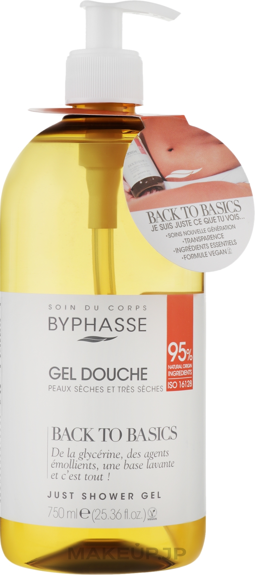 Shower Gel for All Skin Types - Byphasse Back To Basics Gel Douche Tous Types De Peaux — photo 750 ml