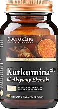 Fragrances, Perfumes, Cosmetics Turmeric Dietary Supplement, 60 pcs - Doctor Life Kurkumina x10
