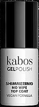 Fragrances, Perfumes, Cosmetics Shimmering Top Coat - Kabos Gel Polish Shimmering No Wipe Top Coat
