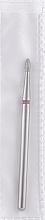 Diamond Nail File Drill Bit, bullet, L-4 mm, 1.8 mm, red - Head The Beauty Tools — photo N6