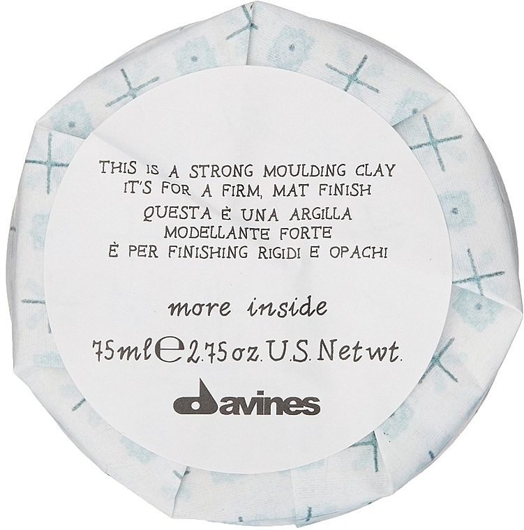 Firm Matte Moulding Hair Clay - Davines More Inside Strong Moulding Clay — photo N2