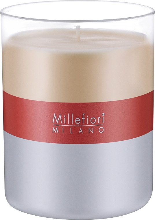 Scented Candle - Millefiori Milano Vanilla & Wood Scented Candle — photo N1