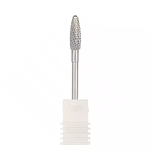 Cone Carbide Nail Drill Bit, white - Sleek Shine — photo N1