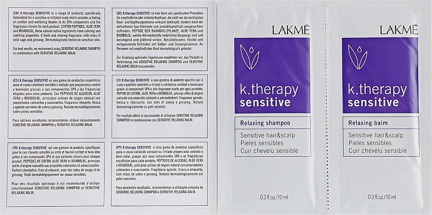 Sample Set for Sensitive Hair - Lakme K.Therapy Sensitive — photo N2