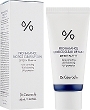 Sunscreen Lightening Cream with Probiotics - Dr.Ceuracle Pro Balance Biotics Clear Up Sun SPF50+ — photo N2