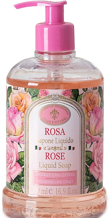 Rose Liquid Soap - Saponificio Artigianale Fiorentino Rose Liquid Soap — photo N1