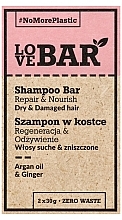 Fragrances, Perfumes, Cosmetics Argan & Ginger Conditioner Bar for Dry & Damaged Hair - Love Bar Repair & Nourish Shampoo Bar