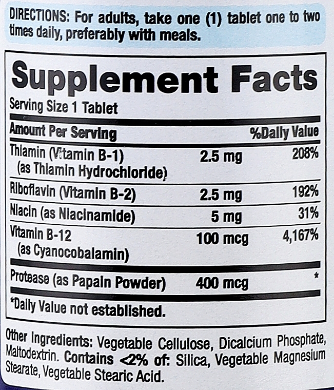 Vitamin B Complex, tablets - Puritan's Pride Premium B-Complex med B-12 — photo N3