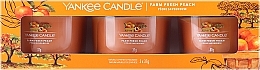 Set - Yankee Candle Farm Fresh Peach (candle/3x37g) — photo N1