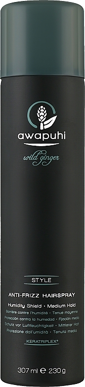 Hairspray - Paul Mitchell Awapuhi Wild Ginger Anti-Frizz Hairspray — photo N1