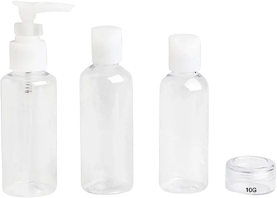 Bottles & Jars Travel Set, 4 pcs. - IDC Institute — photo N1