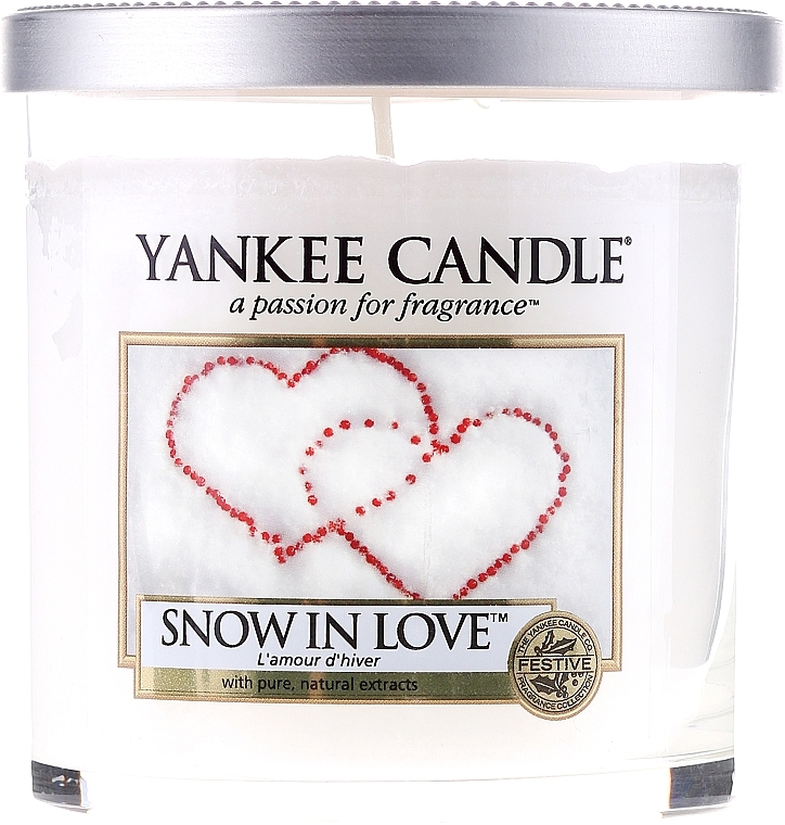 Scented Candle in Glass - Yankee Candle Snow In Love — photo N1
