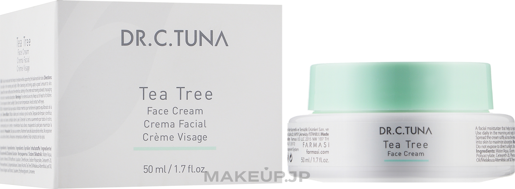 Tea Tree Oil Face Cream - Farmasi Dr. C. Tuna Tea Tree Face Cream — photo 50 ml