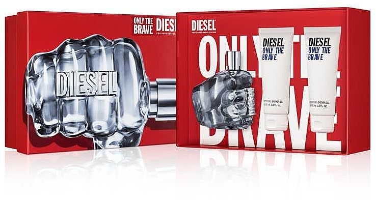 Diesel Only The Brave - Set (edt/125ml + sh/g/2x75ml) — photo N2