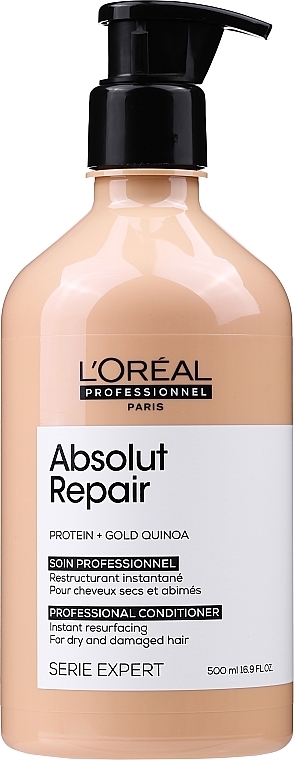 Hair Conditioner - L'Oreal Professionnel Absolut Repair Gold Quinoa +Protein Conditioner — photo N4