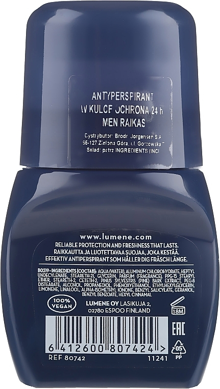 Protective Antiperspirant-Deodorant 24 Hours - Lumene Raikas Protecting 24H Anti-Perspirant Roll-On — photo N2