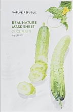 Cucumber Sheet Mask - Nature Republic Real Nature Mask Sheet Cucumber — photo N1
