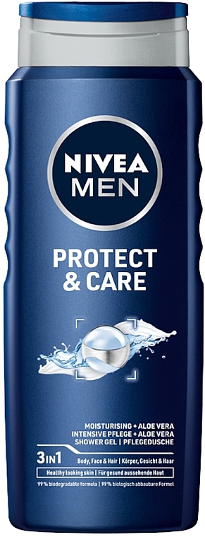 Set - NIVEA Men Protect & Care (sh/gel/250ml + water/50ml + f/b/cr/75ml) — photo N5