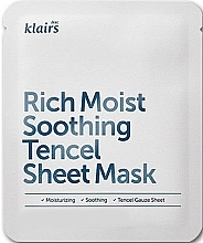 Fragrances, Perfumes, Cosmetics Moisturizing Sheet Mask - Klairs Rich Moist Soothing Tencel Sheet Mask