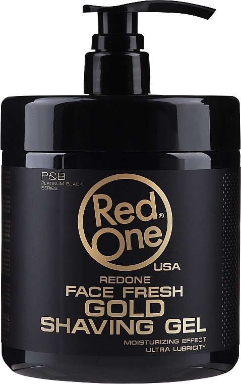 Shaving Gel - Red One Professional Men Face Fresh Shaving Gel Gold — photo N1