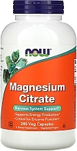 Magnesium Citrate Minerals, capsules - Now Foods Magnesium Citrate Veg Capsules — photo N1
