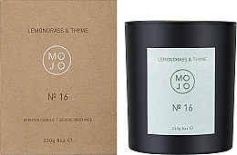 Mojo Lemongrass & Thyme №16 - Scented Candle — photo N4