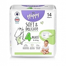 Baby Diapers 8-14 kg, size 4 Maxi, 14 pcs - Bella Baby Happy Soft & Delicate — photo N1