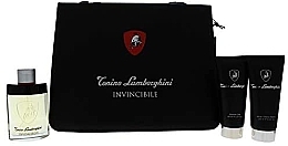 Fragrances, Perfumes, Cosmetics Tonino Lamborghini Invincibile - Set (edt/125ml + sh/gel/150ml + ash/balm/150ml) 