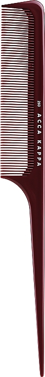 Hair Comb 7260, dark cherry - Acca Kappa Pettine Basic a Coda — photo N1